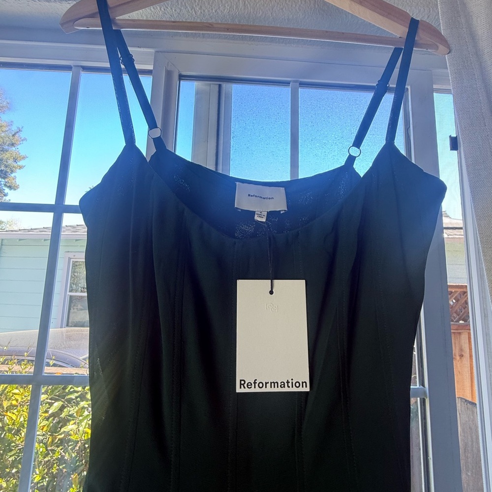 Reformation Katalina Dress (Forest) - Picture 10 of 13